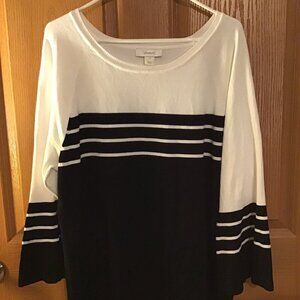 C J Banks Black & whtie Sweater